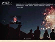 Tablet Screenshot of dunawayhuntfishclub.com